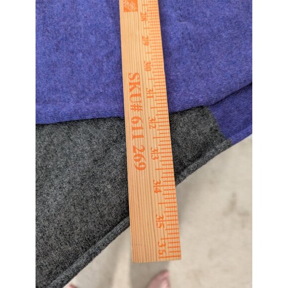 McCulleys 100% Cashmere Cape Womens One Size Purple Gray Knit Asymmetrical - Picture 10 of 10